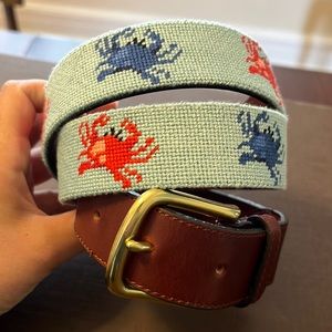 Tucker Blair Crab needle point belt